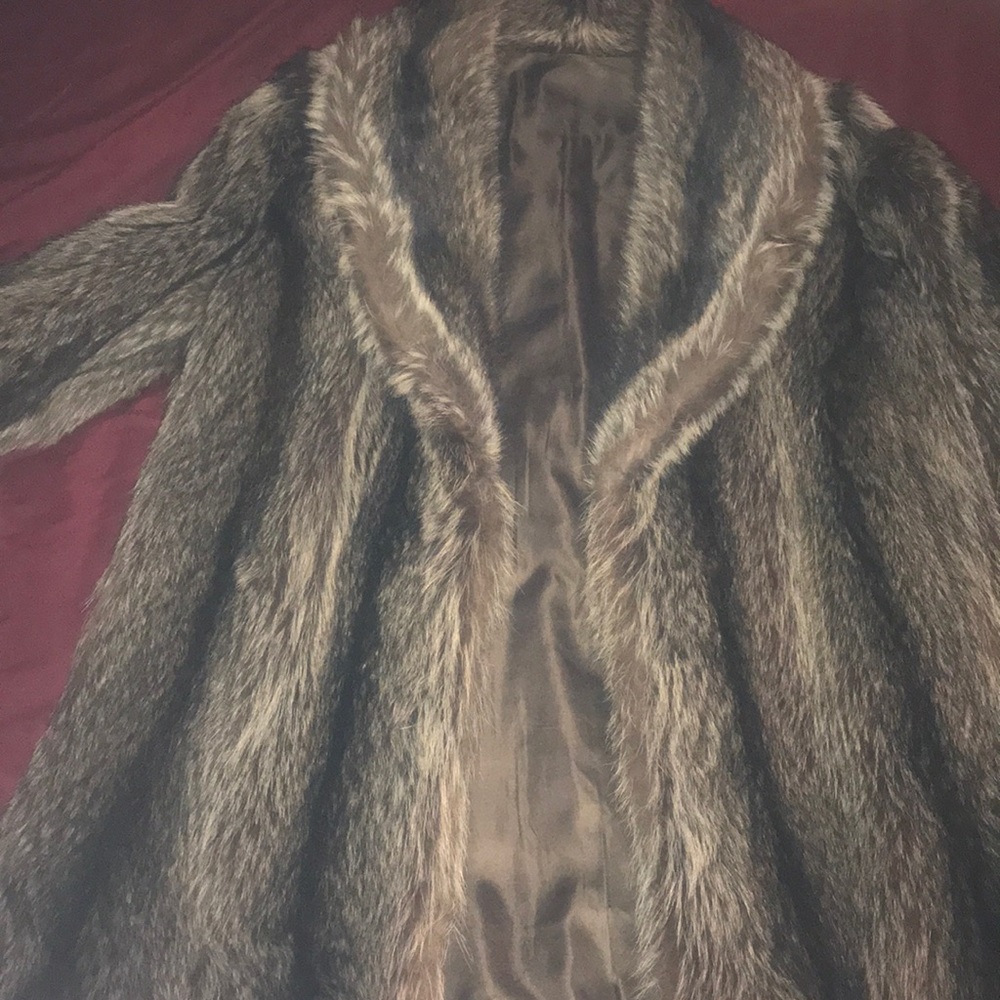 100% REAL Raccoon Fur coat